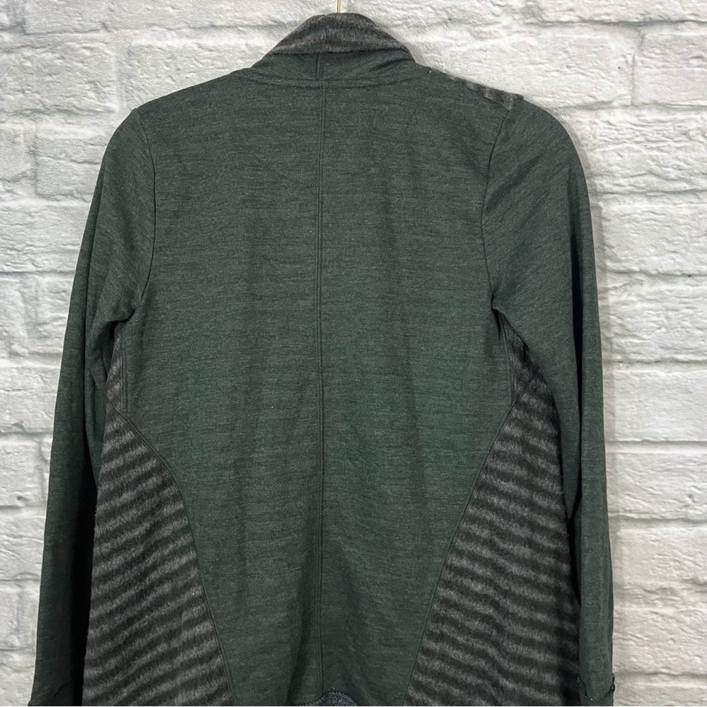 Anthropologie Saturday/Sunday Elise Green Blanket Cardigan Size XS OB367241. - Picture 7 of 11